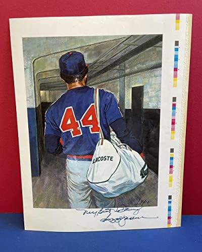 Reggie Jackson assinou 11x14 PROVA DE TRIRAÇÃO DE ARTE “Meu melhor para Danny” B&E Hologram - Fotos autografadas da MLB