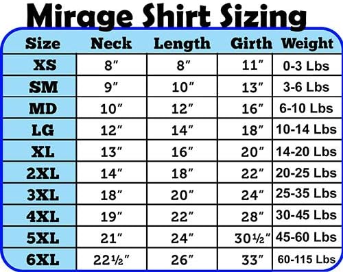 Mirage Pet Products 14 polegadas adota camisa de estampa de strass para animais de estimação, grande, azul bebê