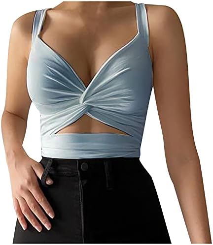 Wodceeke Womens Sexy Cami Summer Color Solid Camisole Tank Tops
