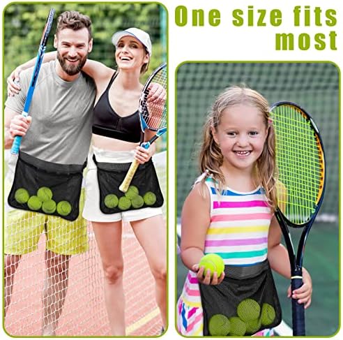 2 PCs Tennis Ball Seter, Bolsas de porta para mulheres Bola de banda de tênis Bola de malha ajustável Bolsa para bolas de tênis