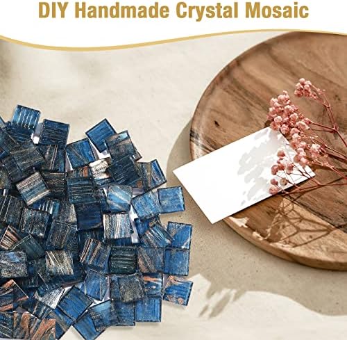160 PCs Mosaic Tiles para artesanato em mosaico a granel Peças de vidro para artesanato DIY Cerâmica Vaso de moldura Decoração