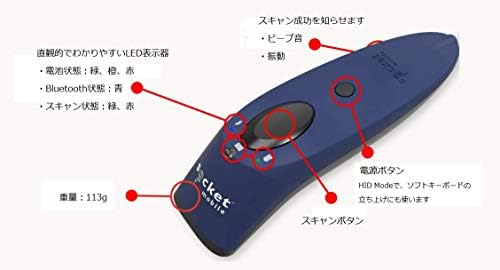 Socket - CX3360-1682 Socketscan S700, 1D Imager Barcode Scanner, Blue
