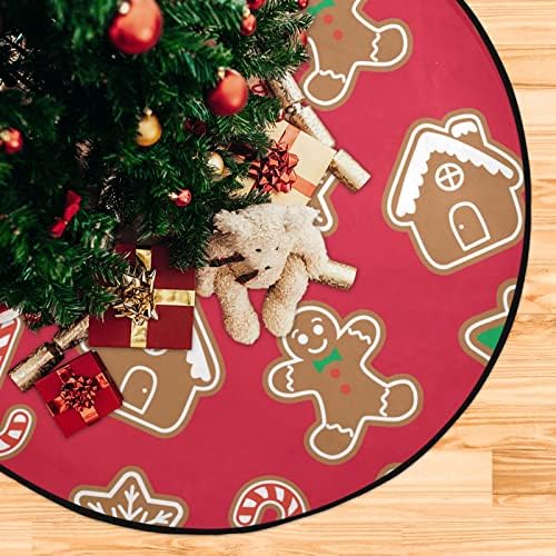 Cupada Christmas Gingerbread Candy Christmas Tree Tats Salia de árvore à prova d'água, biscoitos de estrela de árvore
