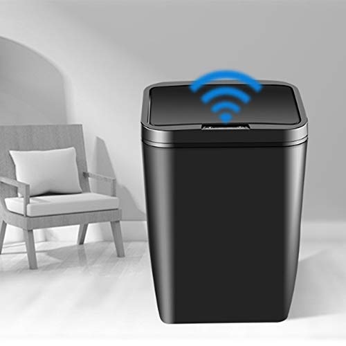 Allmro Pequeno lixo pode indução inteligente lixo automático da sala de estar da sala de estar de cozinha elétrica com capa Mudar casa