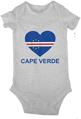 Love Cape Verde Baby Jersey Bodysuit Romper Macaco de macacão curta T-shirt Playsit