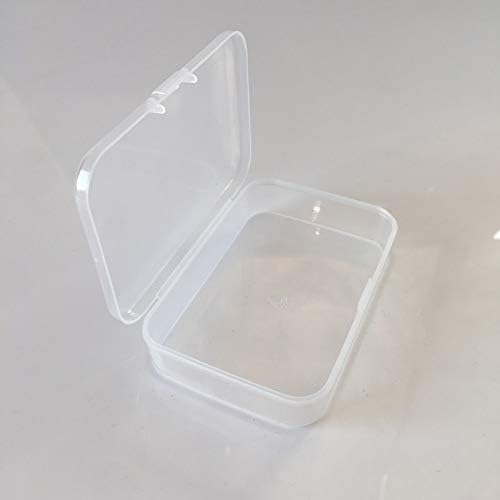ANNCUS 34PCS Square Transparent Plastic Jewelry Boxes de contêineres de artesanato 8.8x6x2.1cm -