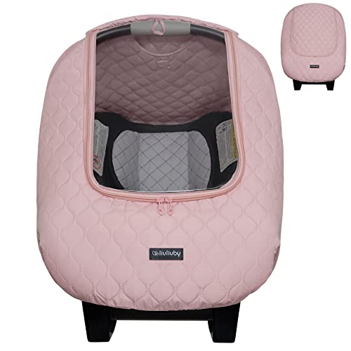 Liuliuby Baby Car Seat Weather Shield - capa quente de inverno acolchoado com janela clara para o banco de carros infantis -