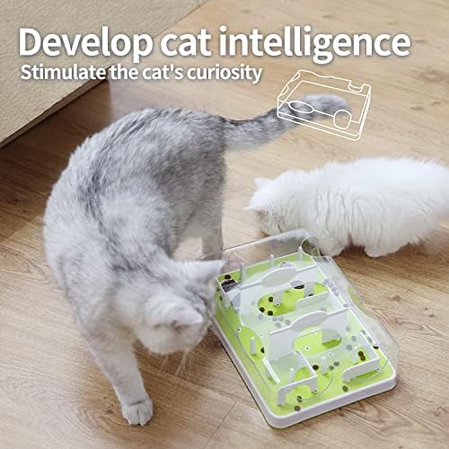 All for PAWS AFP CAT Puzzle Alimentador com Torre de gato de brinquedo de borboleta