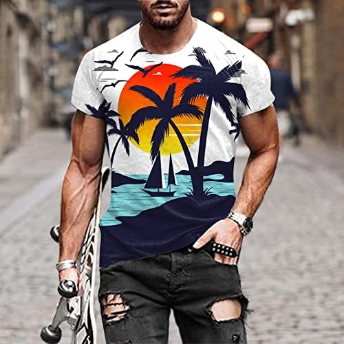 Ayaso Fashion 3D Beach Priaido Menção curta Menina curta Camiseta casual Hawaiian Pattern Athletic Summer Holiday Shirt T-shirt