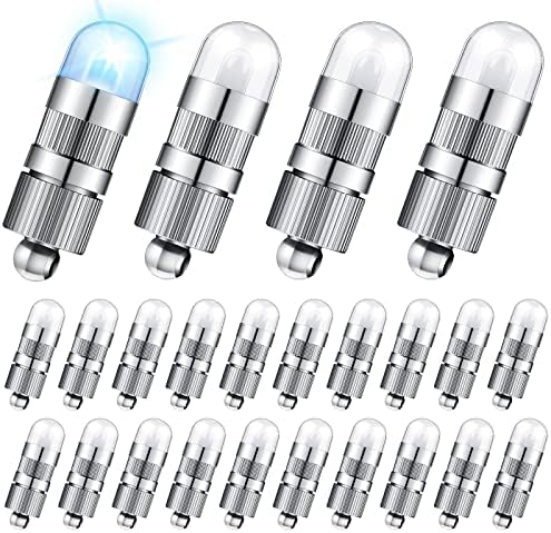Luzes de balão LED de 24 pacotes Mini luzes não piscando lâmpadas de lâmpadas LED alimentadas por bateria para lanternas de