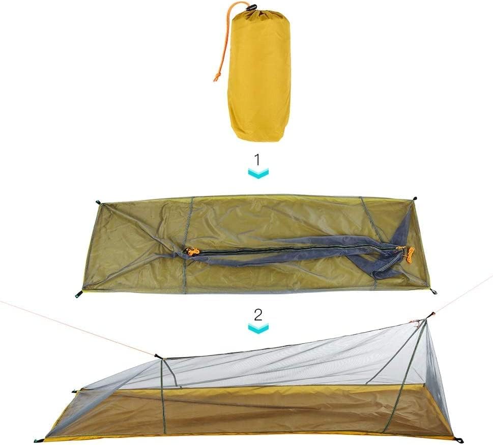Tenda haibing 1 tenda única tenda ao ar livre tenda ultraleve malha de malha mosquito inseto inseto abrigo de bug bug acampamento