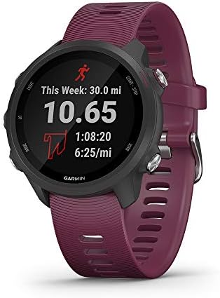 Garmin Forerunner 245, GPS executando smartwatch com dinâmica avançada, Berry