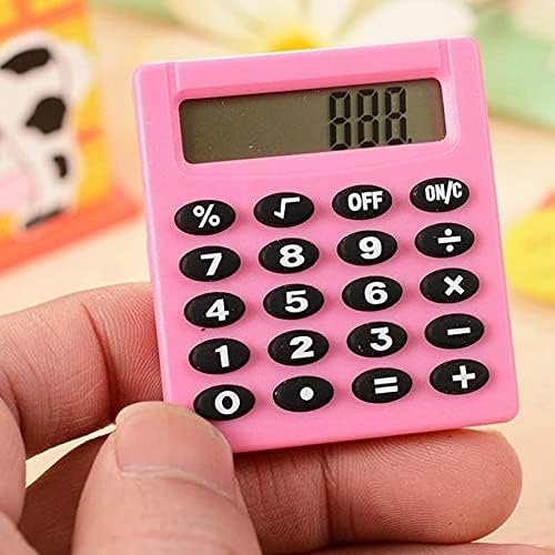 Calculadora MJWDP Mini calculadora eletrônica portátil Calculadora de colorido de colorido estudantes