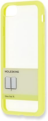 Moleskine elástico transparente iphone 7 capa, amarelo