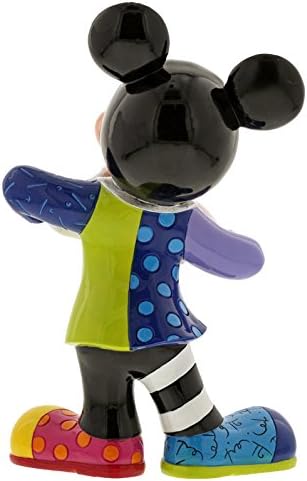 Enesco Disney, de Britto Mickey Mouse, com a 90ª celebração de Bling, estatueta de resina de pedra de 10,5 ”, multicolor
