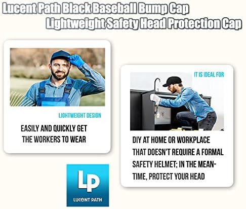 Lucent Path Blue Baseball Bump Cap Hard Hard Hard Caphetet Cap para homens e mulheres