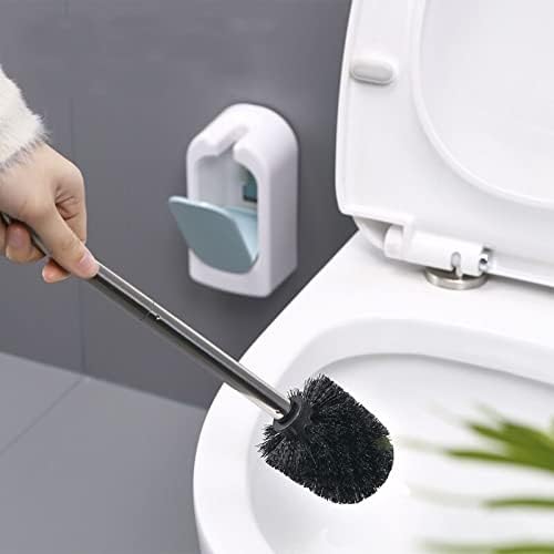 Wionc Long Handle Handet Brush House Housed Canto De morto Cabelo macio banheiro banheiro pendurar escova de vaso
