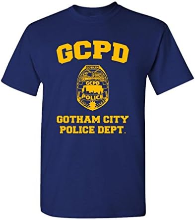 GCPD Gotham City Police Dept - Arkham Game - Mens Cotton T -Shirt