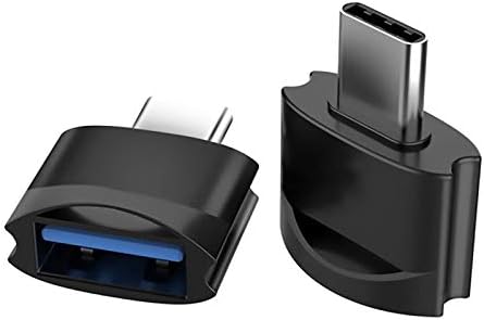 O adaptador USB C fêmea para USB compatível com o BlackBerry evolui x para OTG com carregador Tipo C. Use com dispositivos