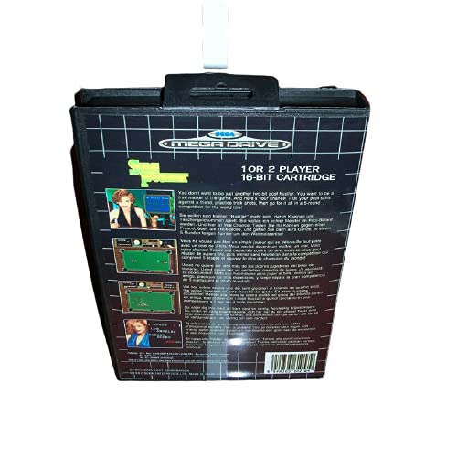 Tampa da UE de bolso lateral aditi com caixa e manual para sega megadrive gênese videogame console de videogame de 16 bits cartão