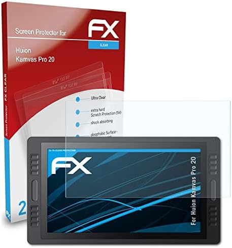 Atfolix Screen Protection Film Compatível com Huion Kamvas Pro 20 Protetor de tela, filme de proteção Ultra-Clear FX
