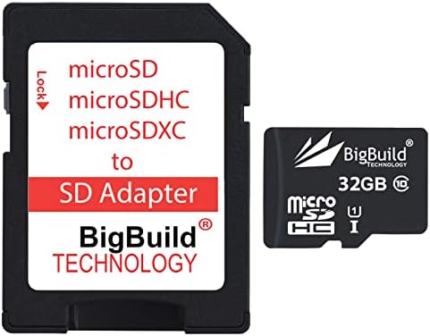 BigBuild Technology 32 GB Ultra Fast 80MB/S MicrosDHC Card para Samsung Galaxy S9/S9+, S10/S10 Lite, S10+/S10e Celular