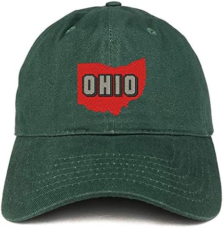 Loja de vestuário da moda Ohio State bordou o chapéu de pai não estruturado de algodão
