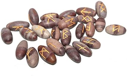 Narmada Lingam Rune Set Stone Set plana Cura genuína Energia positiva Love Spiritual Divino Psychic