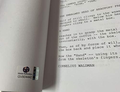 Mel Brooks Young Frankenstein Script assinado autêntico 'Ga' CoA