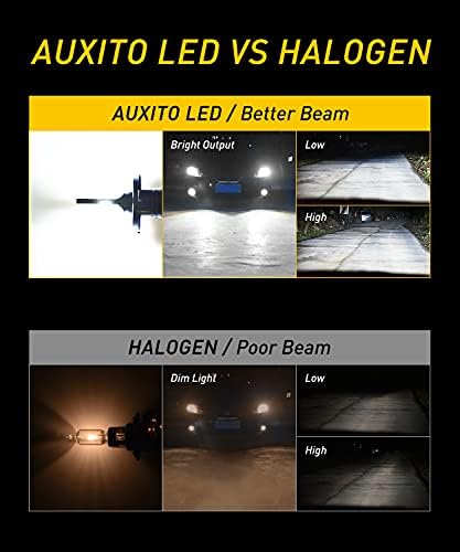 Bulbos LED de Auxito H4/9003 e 194 168 lâmpadas LED, pacote de 4