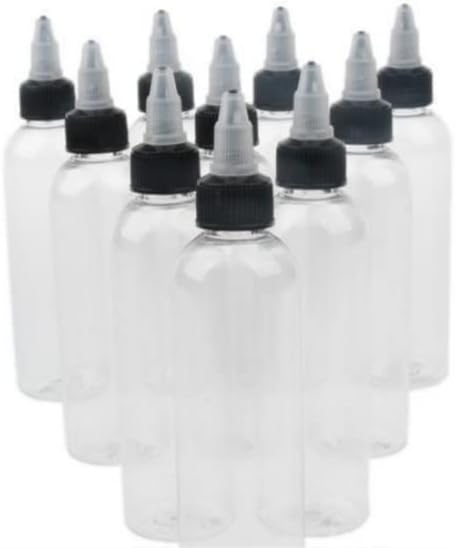 Aplicador de garrafas de garrafa conta-gotas de garrafa de petróleo de garrafas de plástico em massa com tampa superior de torção