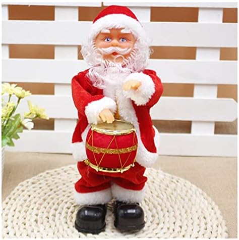Decorações de Natal Pifude Papai Noel Claus Cantando e Dançarietas Instrumentos Musicais de Ano Novo Os enfeites de