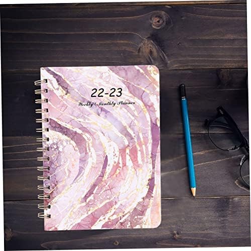 CIIEEO Planejador Notebook de Negócios de Viagem Notebook Spiral Notebook Diário Livro de Redação Diário Planejador Acadêmico 2023