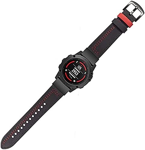 CEKGDB para Garmin Fenix ​​5 5x mais 6 6x Pro 3 h Smart Watch Leather Band Straplet para Forerunner 935 945 Pulseira