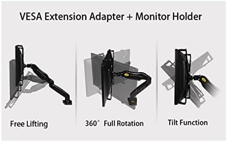 Suporte de adaptador VESA de extensão Yebdd para 17-27 polegadas sem monitores de orifício de montagem Montagem de exibição