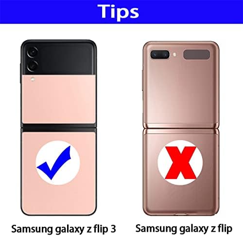 Compatível com capa Samsung Z Flip 3, capa de telefone transparente à prova de choque de corpo inteiro com 360 Girl Magned Ring