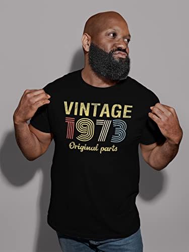 Camisa de presente de aniversário de 50 anos para homens - peças originais vintage 1973 - aniversário retrô - presente de aniversário