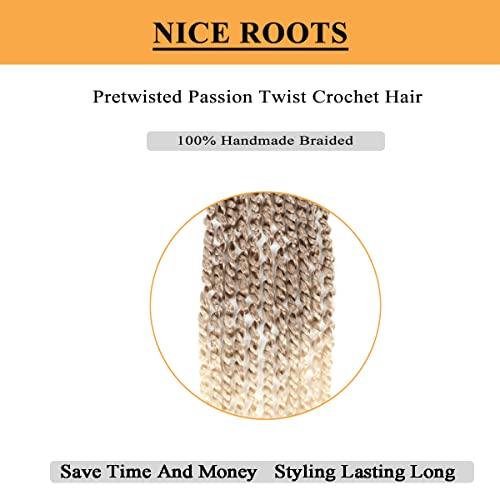 Paixão cabelos de torção 18 polegadas 27/613 ombre loira pré-torcida paixão torções de crochê cabelos pré-loopados cabelos
