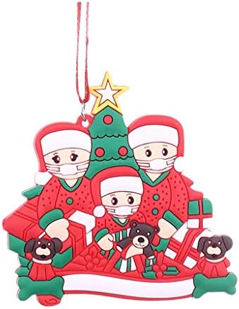 Decorações de Natal O ornamento da família sobreviveu de 2020 decoração personalizada de férias pendura Garland e