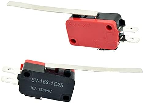 Ahafei Micro Travel Limiting Switch SPDT Momento no OFF 1No1NC Levaver Roller Micro Switch V-156-1C25