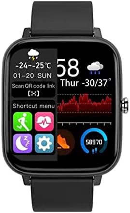 BZDZMQM SmartWatch para iOS Android, 1,54in HD Touch Screen IP67 Relógio inteligente à prova d'água com monitor de