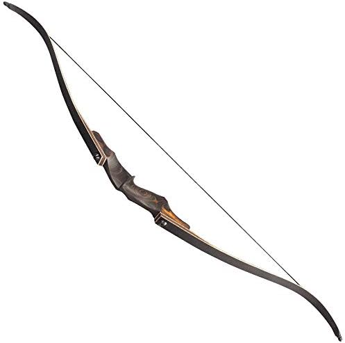 Zshjgjr arco e flecha de 60 polegadas Black Hunter original Curve e flecha para adultos American Hunting Longbow Archery Bow