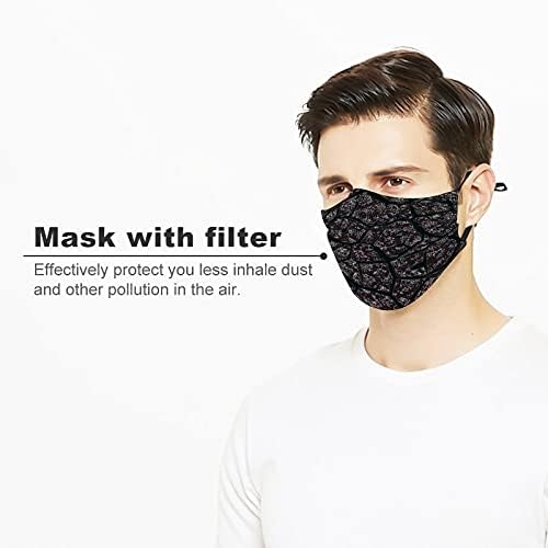 Credititive Poeira Covers de Boca de Segurança Máscaras de tecido Máscaras de tecido Design Textura da terra natural Rache
