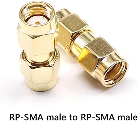 RP SMA Male fêmea para RP SMA Adaptador feminino masculino RF Coaxamento Coaxing Conversor de conector de barril de