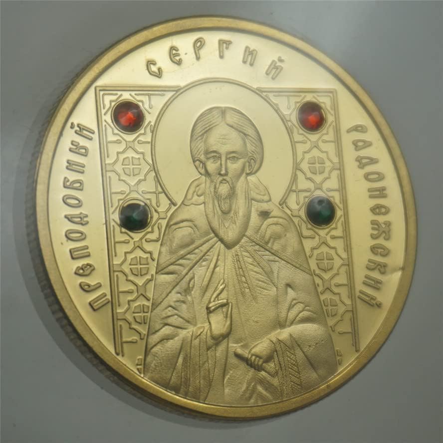 Bielorrússia Comemorativa Coin Diamond Gold Gold Friars Comemorativa Coin 50 rublos Medalha comemorativa da moeda estrangeira