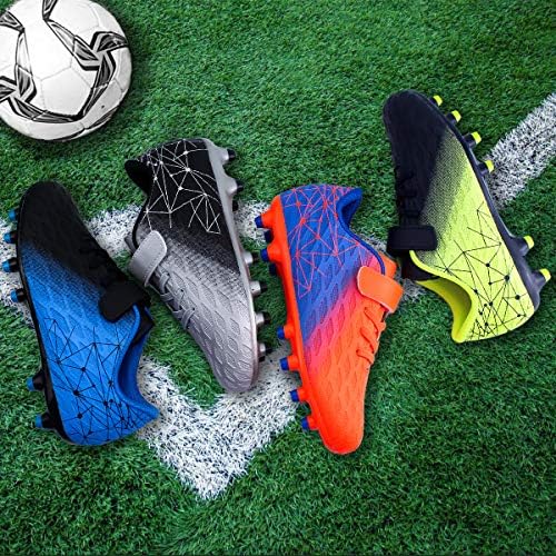Brooman Kids Firm Ground Soccer Cleats Meninos Meninos Athletic Athletic Outdoor Football Shoes