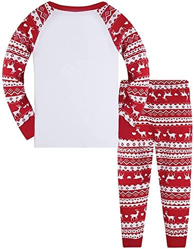 Pijama de Natal para meninos meninos define rena Santa Claus algodão 2 peças roupas de criança infantil PJS Sleepwear