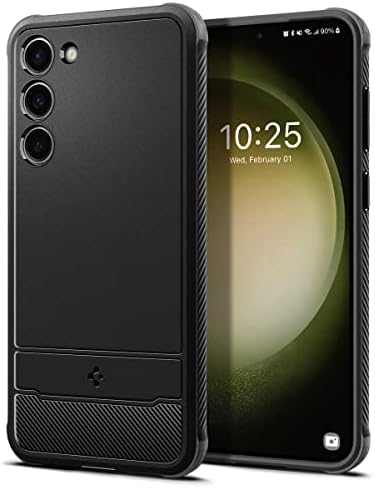 Armadura Spigen Rugged projetada para Galaxy S23 Case - Matte Black