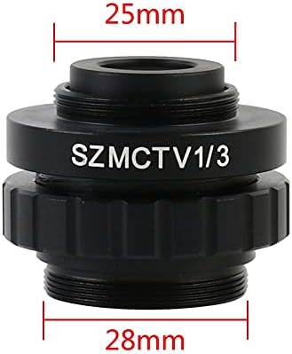 Acessórios para microscópio 1/2 1/3 1x adaptador para simul focal trinocular estéreo microscópio consumíveis
