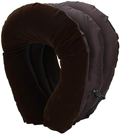 FDIT portátil espessado de ar inflável e pescoço travesseiros em forma de vértebra em forma de vértebra travesseiro de trator
